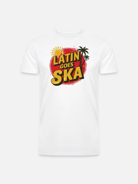 Latin Goes Ska - Men’s Tri-Blend Organic T-Shirt - white