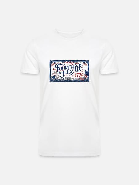 fourth of july - Men’s Tri-Blend Organic T-Shirt - white