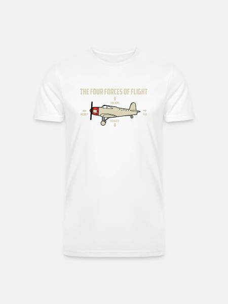 Aircraft remote - Men’s Tri-Blend Organic T-Shirt - white