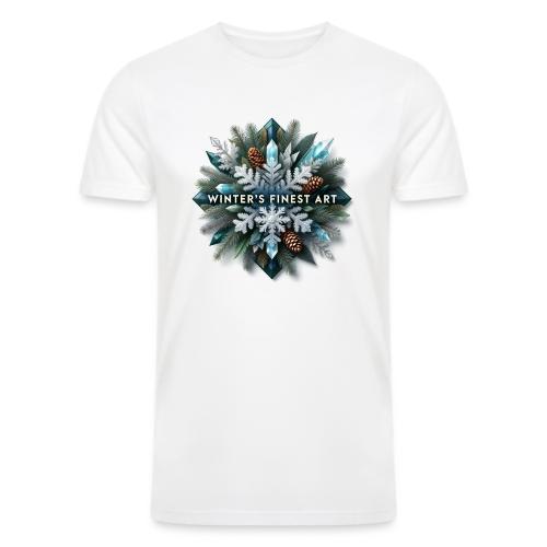 Intricate Frozen Evergreen T-Shirt - Men’s Tri-Blend Organic T-Shirt