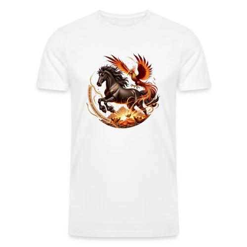 Year of the Horse Phoenix T Shirt, Lunar NY Gift - Men’s Tri-Blend Organic T-Shirt