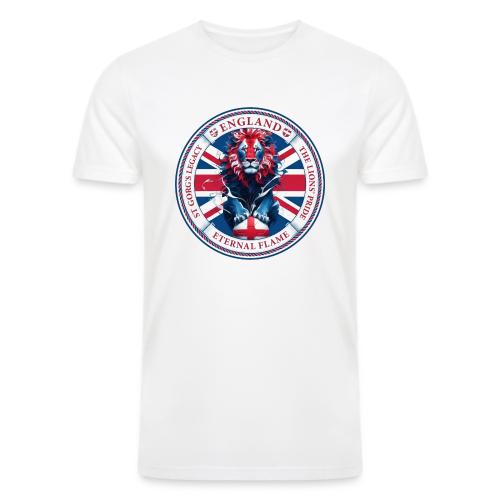 England Lion Emblem T Shirt, Flag Pride Gift - Men’s Tri-Blend Organic T-Shirt