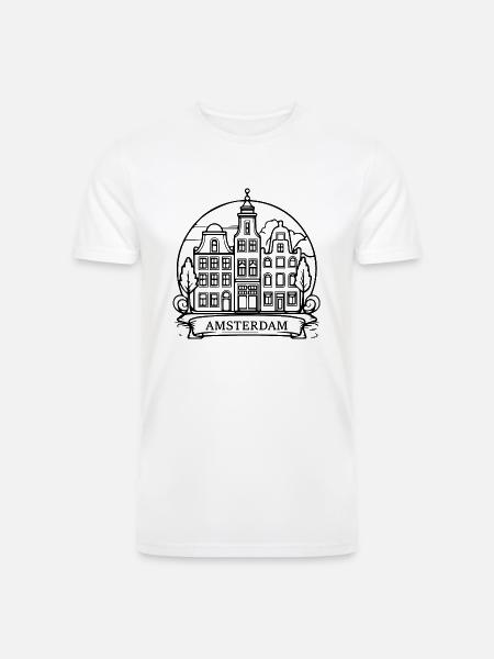 amsterdam - Men’s Tri-Blend Organic T-Shirt - white