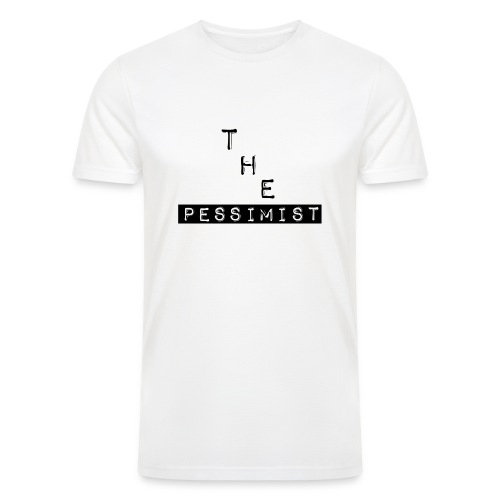 The Pessimist Abstract Design - Men’s Tri-Blend Organic T-Shirt