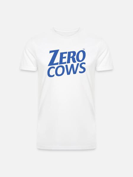 ZERO COWS - Men’s Tri-Blend Organic T-Shirt - white