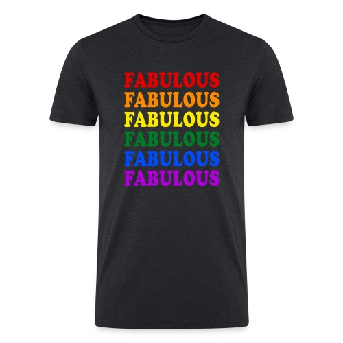 Fabulous Pride Flag - Men’s Tri-Blend Organic T-Shirt