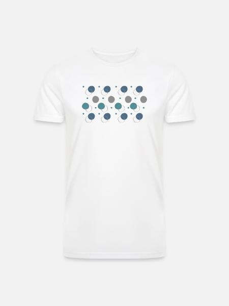 Bubbles - Men’s Tri-Blend Organic T-Shirt - white