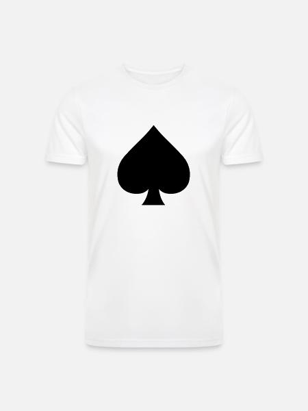 Spade - Men’s Tri-Blend Organic T-Shirt - white