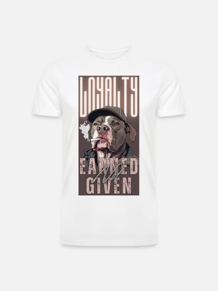 Loyalty Earned Not Given - Men’s Tri-Blend Organic T-Shirt - white
