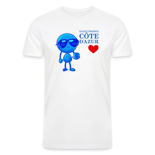 Smoon City_Saint Tropez Côte d'Azur - Men’s Tri-Blend Organic T-Shirt