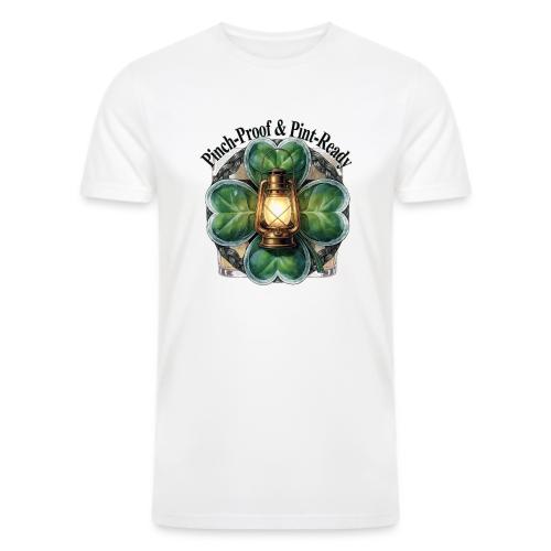 Pinch-Proof Lantern Clover T-Shirt - Men’s Tri-Blend Organic T-Shirt