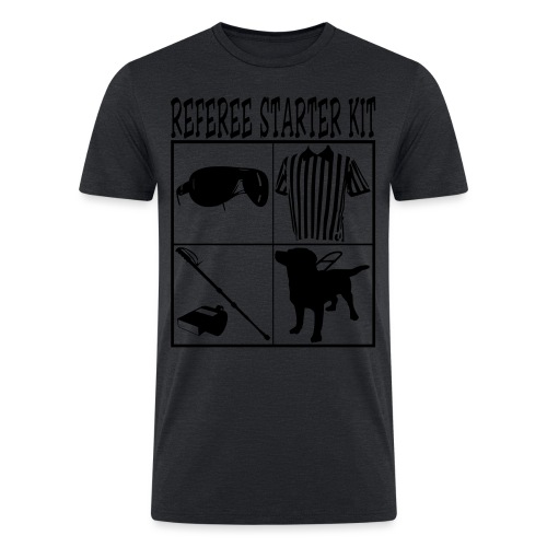 REFEREE Starter Kit Funny T-Shirt Design Tees - Men’s Tri-Blend Organic T-Shirt