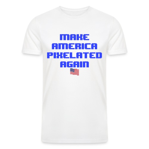 Pixelated America - Men’s Tri-Blend Organic T-Shirt