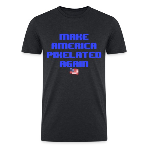 Pixelated America - Men’s Tri-Blend Organic T-Shirt