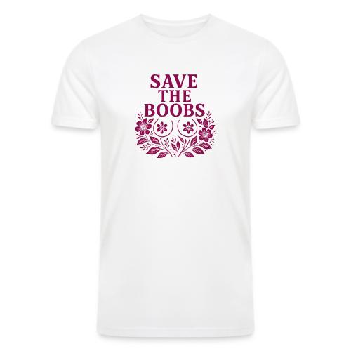 Save the boobs floral - Men’s Tri-Blend Organic T-Shirt
