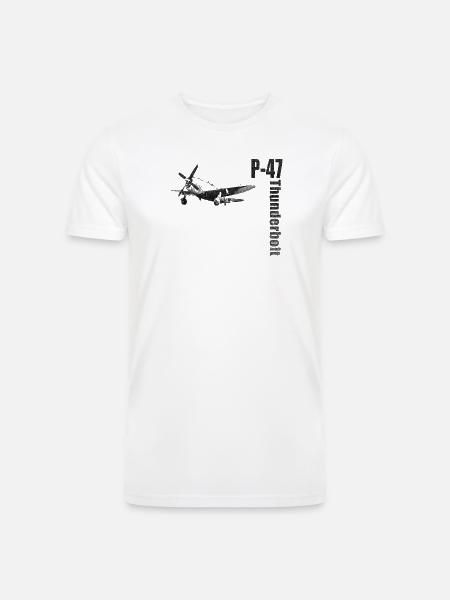 P-47 - Men’s Tri-Blend Organic T-Shirt - white