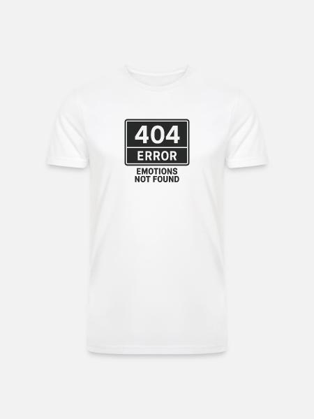 Error Emotions Graphic Tee - Men’s Tri-Blend Organic T-Shirt - white