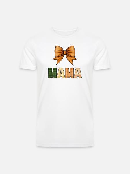 Rustic Gingham Mother Design - Men’s Tri-Blend Organic T-Shirt - white