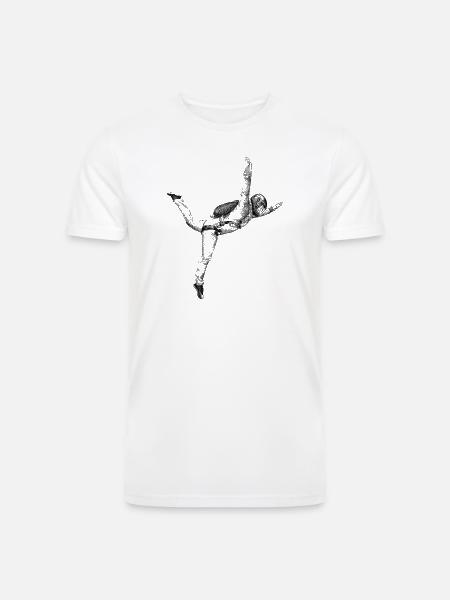 Freefly Skydiving - Men’s Tri-Blend Organic T-Shirt - white