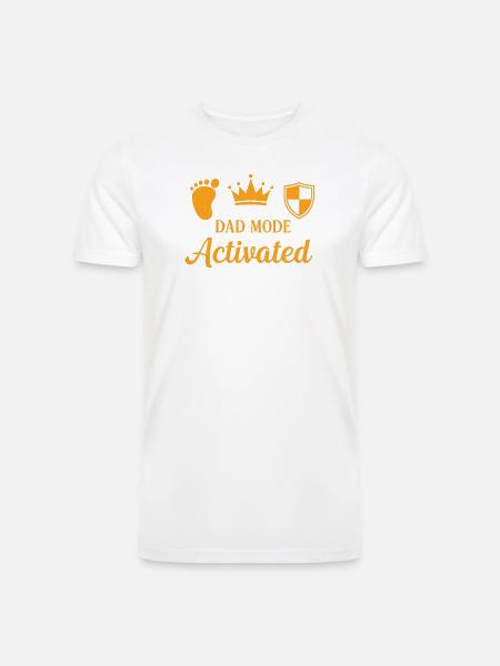 Dad Mode Activated - Men’s Tri-Blend Organic T-Shirt - white