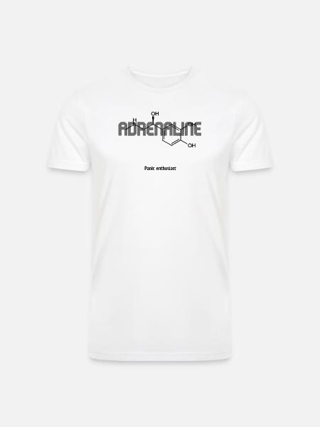 Adrenaline Chemistry Pulse - Men’s Tri-Blend Organic T-Shirt - white