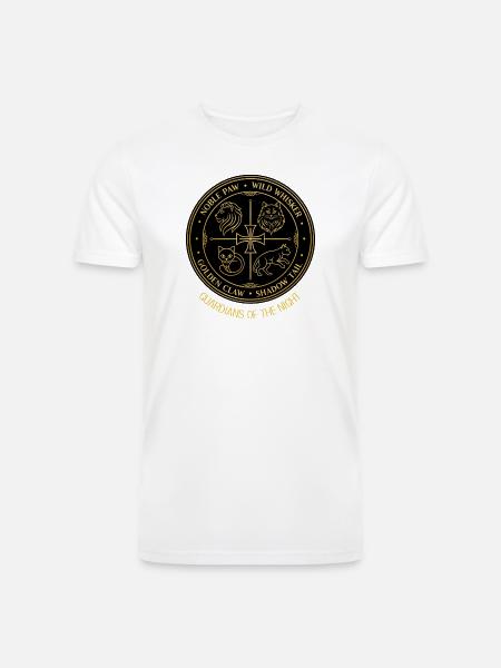 Guardians of the Night Crest - Men’s Tri-Blend Organic T-Shirt - white