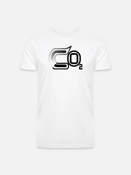 Halftone Arc Abstract - Men’s Tri-Blend Organic T-Shirt - white