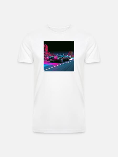 Neon Velocity - Men’s Tri-Blend Organic T-Shirt - white