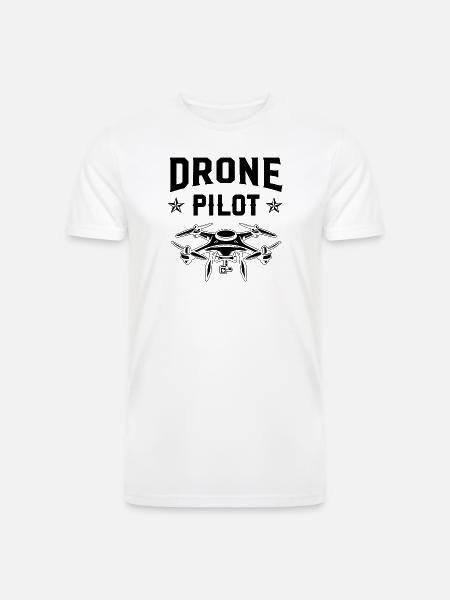 Drone Pilot - Men’s Tri-Blend Organic T-Shirt - white