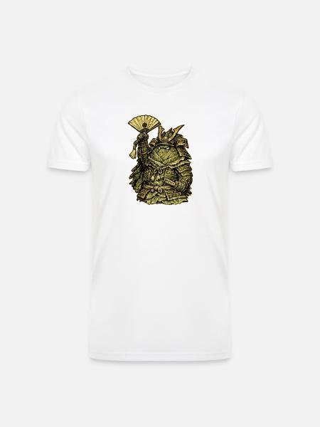 Cabbage Colonel — Funny Vegetable Commander - Men’s Tri-Blend Organic T-Shirt - white
