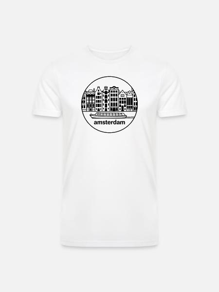 amsterdam - Men’s Tri-Blend Organic T-Shirt - white