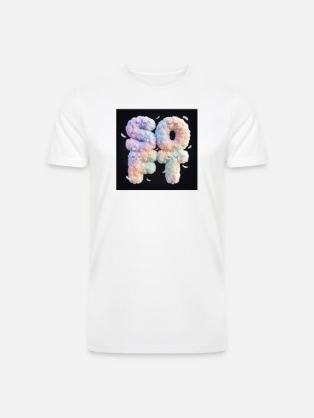 Pastel Cloud 42 Duo - Men’s Tri-Blend Organic T-Shirt - white