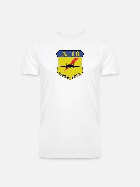 A-10 Thunderbolt II Shield - Men’s Tri-Blend Organic T-Shirt - white