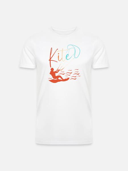 Kitesurfing Kite Water Sports - Men’s Tri-Blend Organic T-Shirt - white