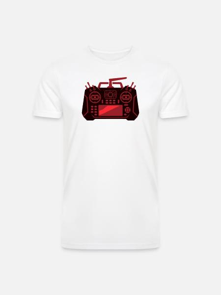 Drone Remote Controller Icon - Men’s Tri-Blend Organic T-Shirt - white