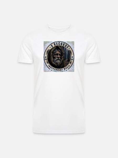 Forest Hermit Indie Badge - Men’s Tri-Blend Organic T-Shirt - white