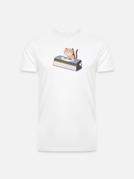 PanicMeow - Men’s Tri-Blend Organic T-Shirt - white