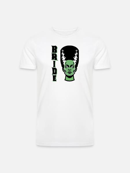 Electric Bride Monster - Men’s Tri-Blend Organic T-Shirt - white