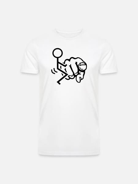 Fuck You - Men’s Tri-Blend Organic T-Shirt - white