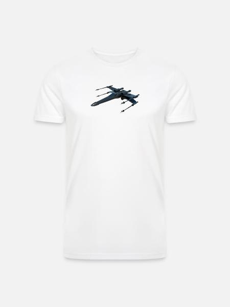 Stealth Fighter Jet Design - Men’s Tri-Blend Organic T-Shirt - white