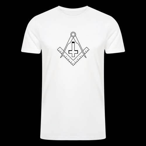 FreemasonCrossBlack - Men’s Tri-Blend Organic T-Shirt