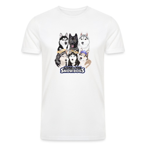 The Gone to the Snow Dogs Husky Pack - Men’s Tri-Blend Organic T-Shirt