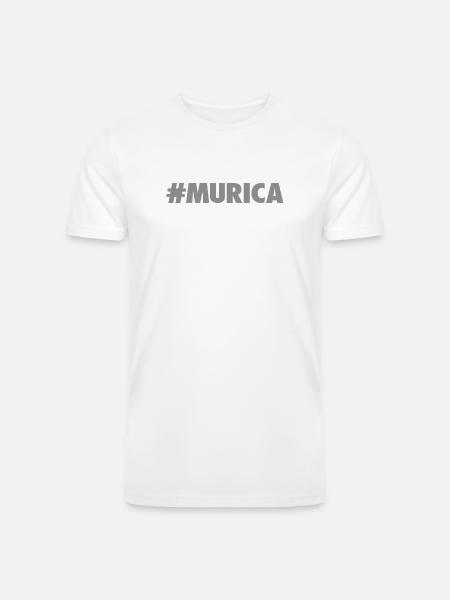 -Murica - Men’s Tri-Blend Organic T-Shirt - white