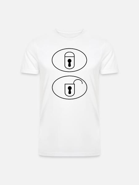 Car Remote Control Buttons - Men’s Tri-Blend Organic T-Shirt - white