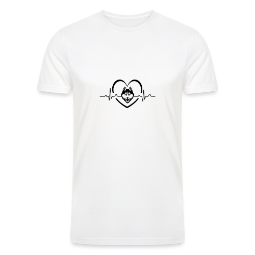Love every beat for Husky T-Shirt - Men’s Tri-Blend Organic T-Shirt