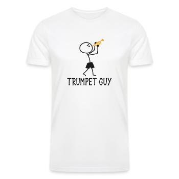 Trumpet Player - Men’s Tri-Blend Organic T-Shirt - white - Front