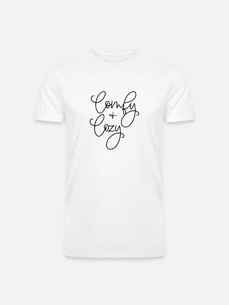 comfy and cozy - Men’s Tri-Blend Organic T-Shirt - white