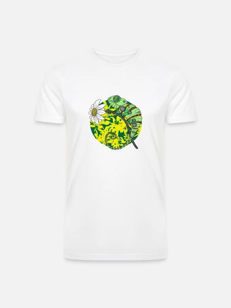 chameleon - Men’s Tri-Blend Organic T-Shirt - white