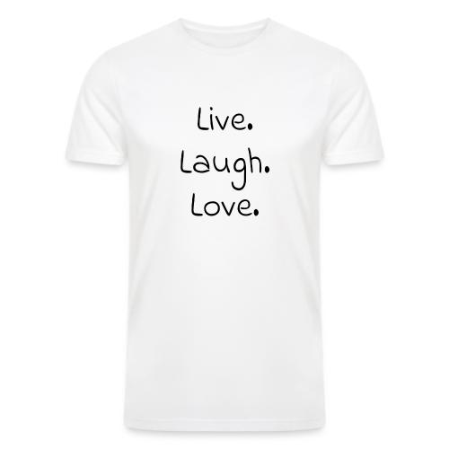 Smoon City_Live laugh love Black - Men’s Tri-Blend Organic T-Shirt