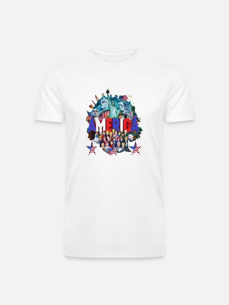 Liberty Legacy T-shirt - Men’s Tri-Blend Organic T-Shirt - white